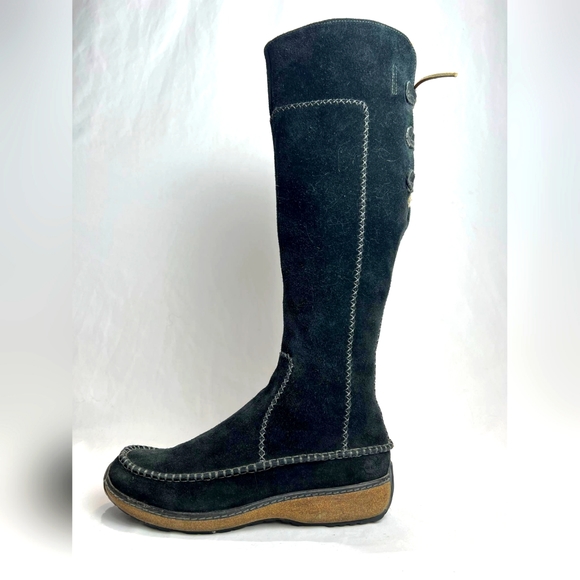 Timberland HOLLACE Shearling Moccasin Suede Boot US7M - Picture 3 of 7